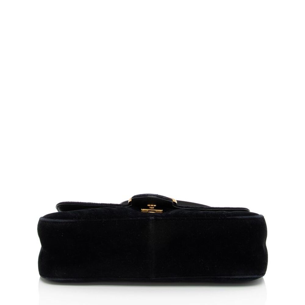 Gucci Matelasse Velvet GG Marmont Small Flap Shoulder Bag - Picture 4 of 15